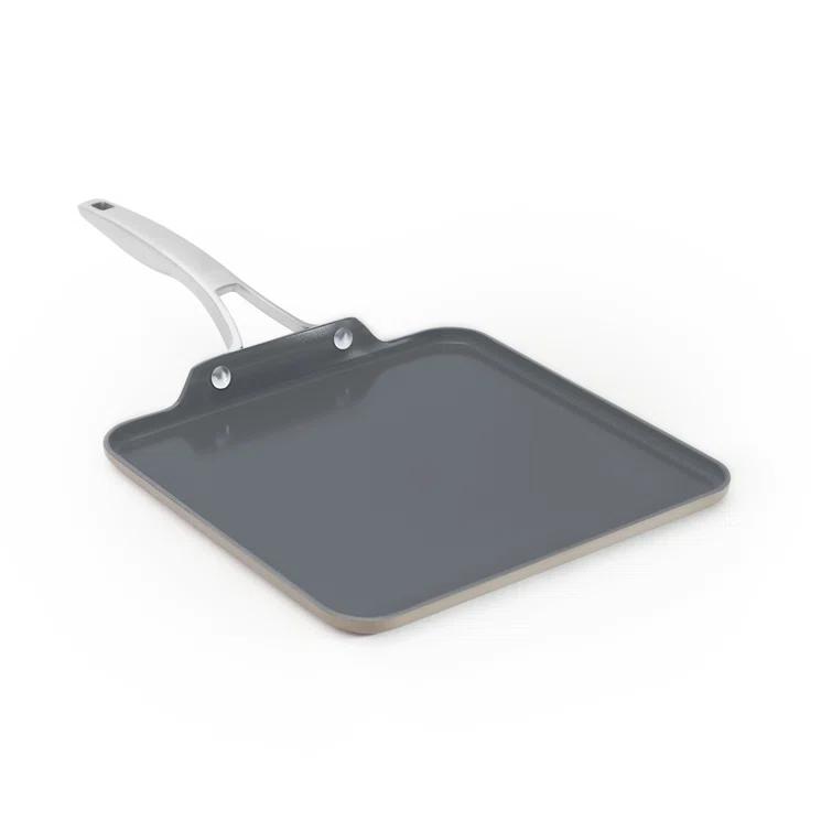 Calphalon Calphalon  Premier Ceramic Nonstick 11" Square Griddle, Mushroom Gray