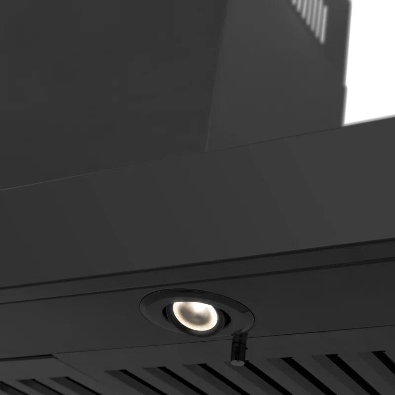 ZLINE 36 in. Convertible Vent Wall Mount Range Hood in Black Stainless Steel (BSKEN-36)