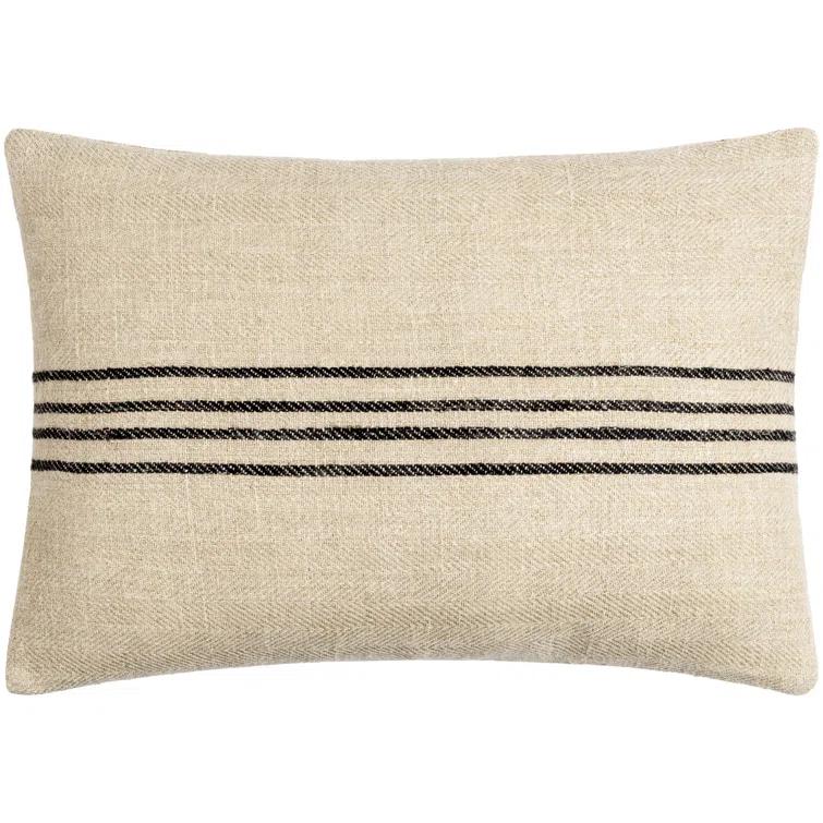 Becki Owens x Livabliss Becki Owens x Livabliss Brett Striped Linen Reversible Throw Pillow