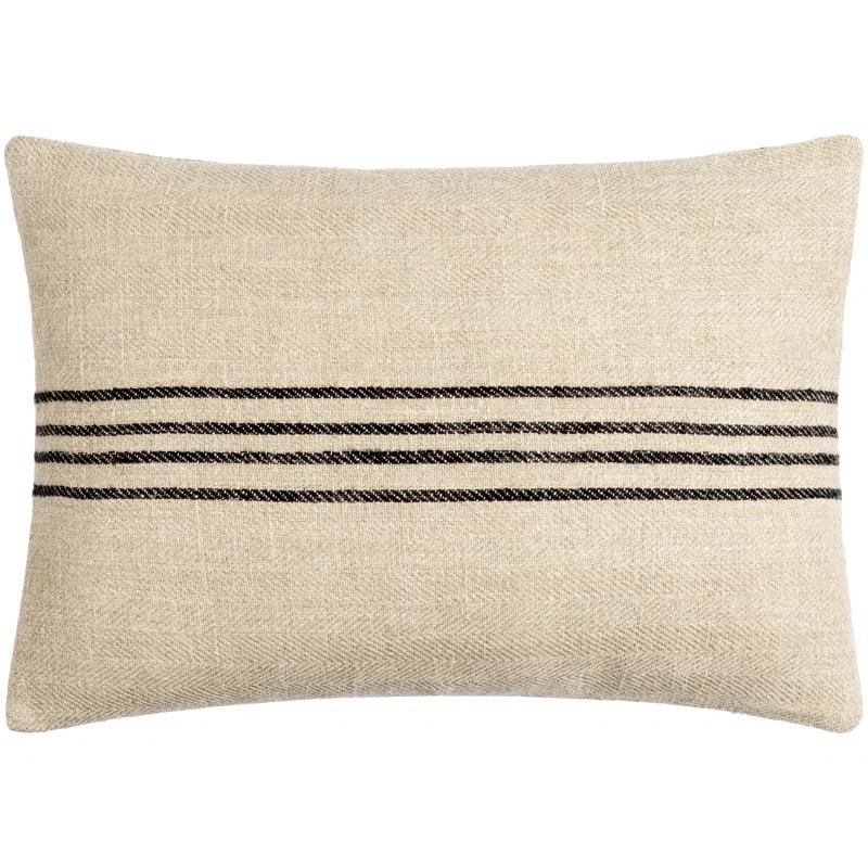 Becki Owens x Livabliss Becki Owens x Livabliss Brett Striped Linen Reversible Throw Pillow