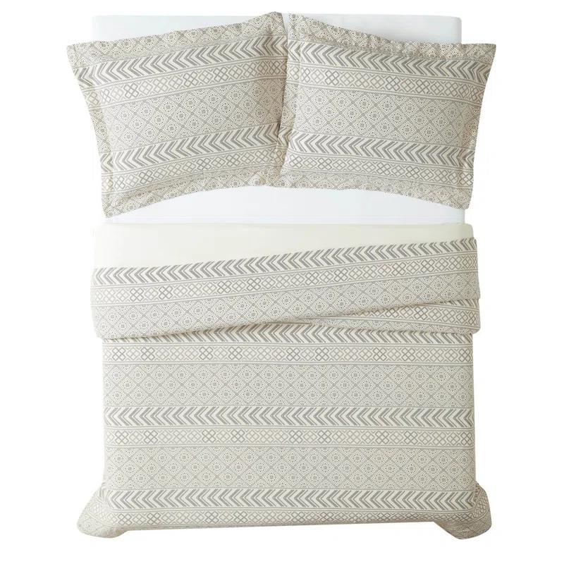 Brooklyn Loom Brooklyn Loom Chase Cotton Blend Geometric Shapes Comforter Set
