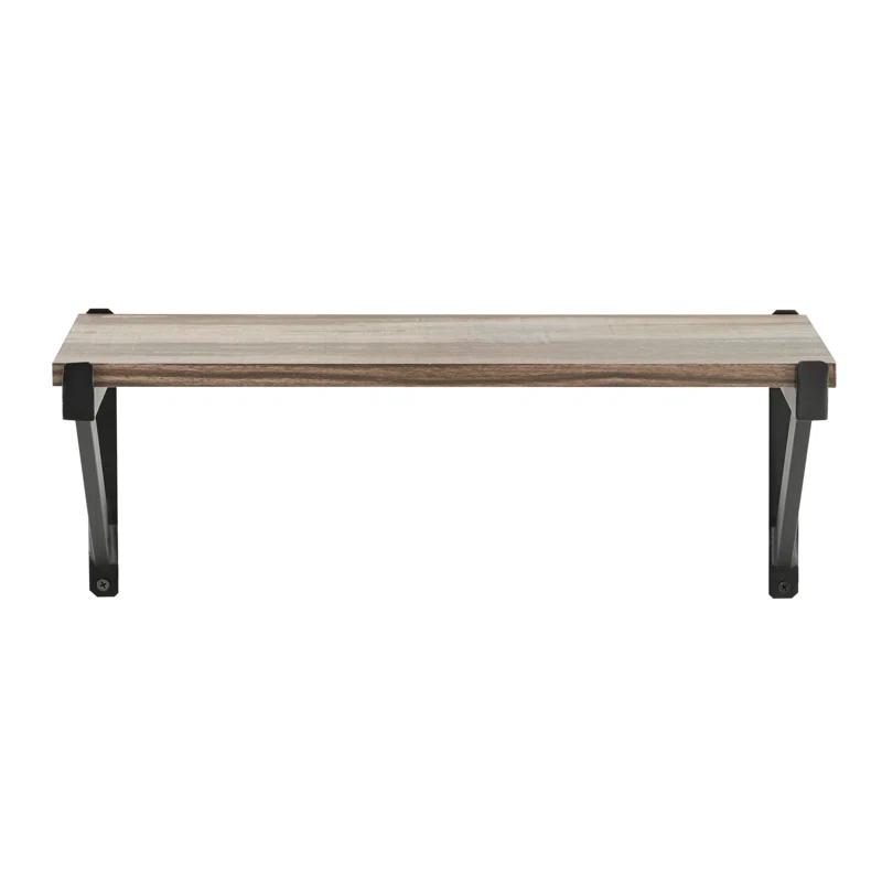 17 Stories Floating Wall Shelf on Triangle Bracket