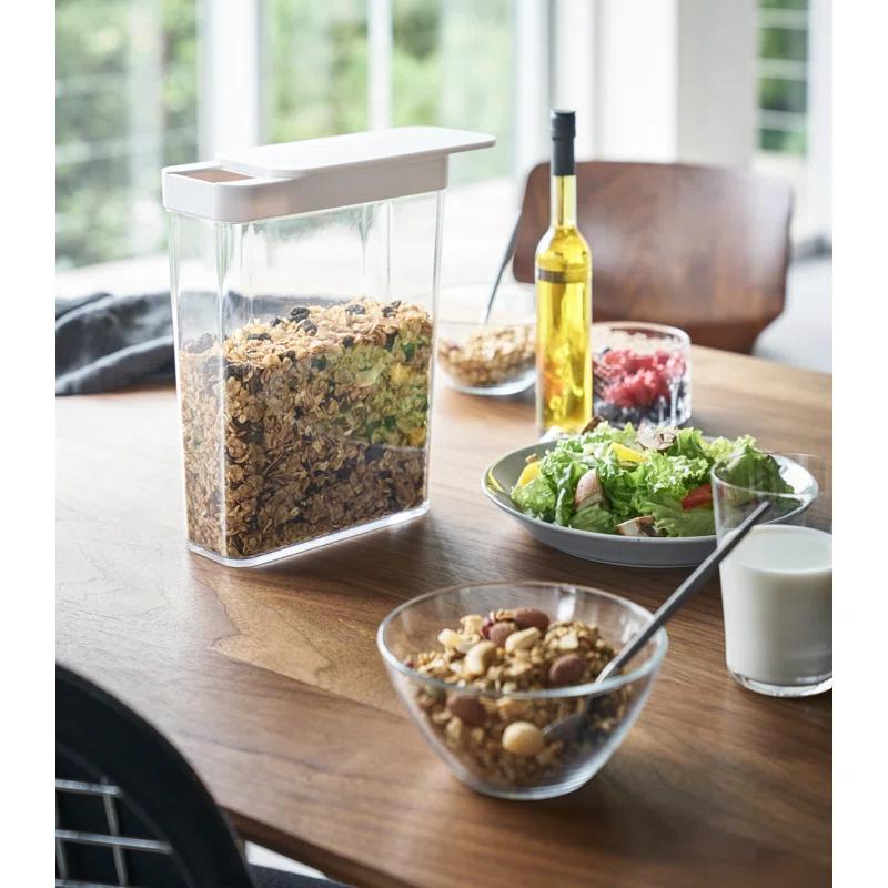 Yamazaki Home Yamazaki Home Dry Food Storage Container With Sliding Lid , Cereal, Grains, Pasta, Flour, 9.5 cups