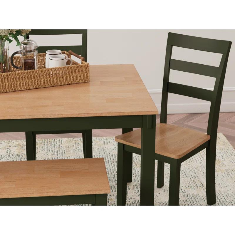 Lark Manor™ Malkin Dining Table With 4 Chairs And Bench, Set Of 6