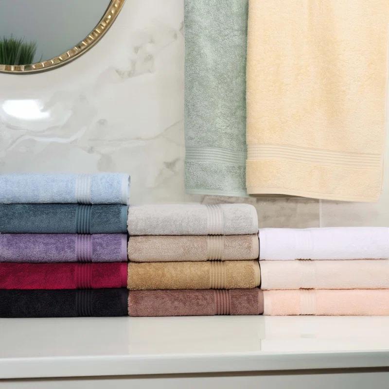 Oleg 600 GSM 6 Piece Egyptian-Quality Cotton Towel Set