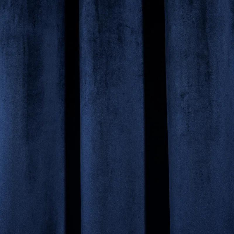 Lush Decor Prima Velvet Solid Velvet Room Darkening Curtain Pair (Set of 2)