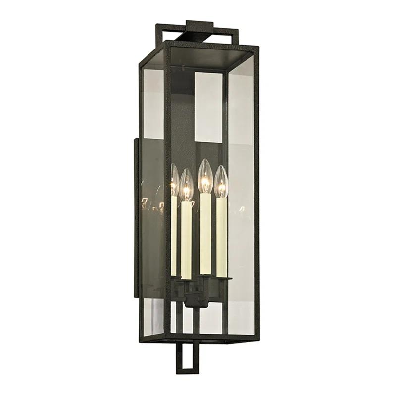 Judy Outdoor Sconce - Black / 28.5"H