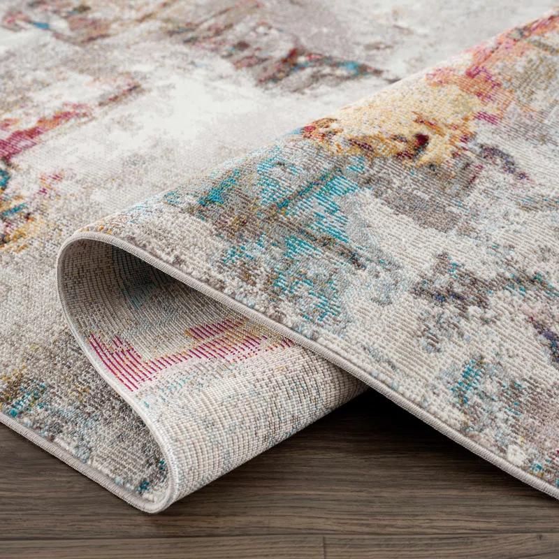 17 Stories Contemporary Abstract Modern Colorful Area Rug