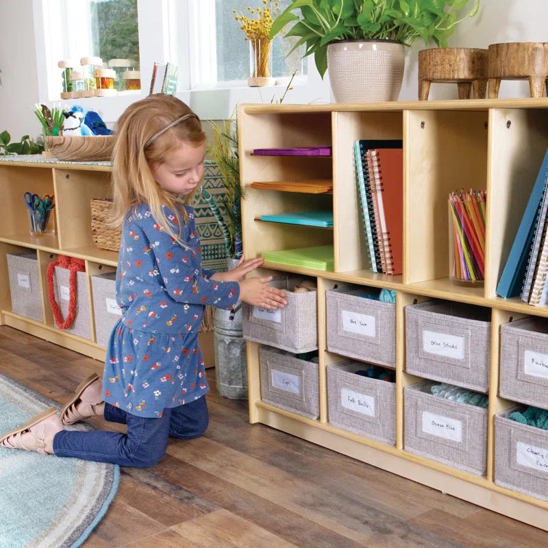 Guidecraft EdQ Essentials Shelves & 10 Bin Storage Unit
