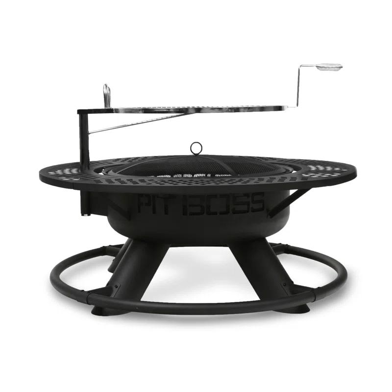 Pit Boss 34.4'' H x 45.3'' W Wood Burning Outdoor Fire Pit