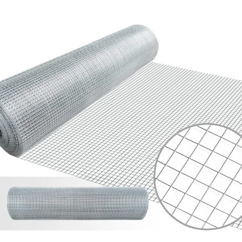 48x50 Hardware Cloth 1/4 inch Square Galvanized Chicken Wire Welded Fence Mesh Roll Raised Garden Bed Plant Supports