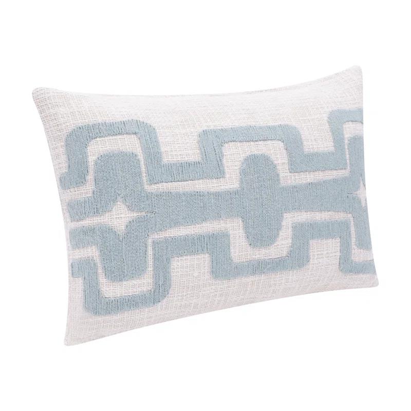Stacy Garcia Home Geometric Handmade Cotton Wool Blend Decorative Throw Pillow