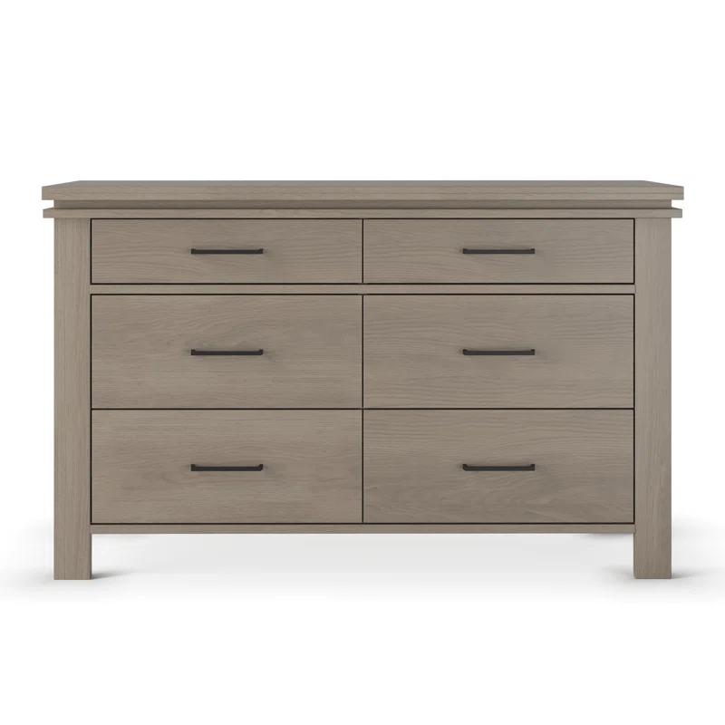 Child Craft Denman 55" Wide 6-Drawer Double Dresser