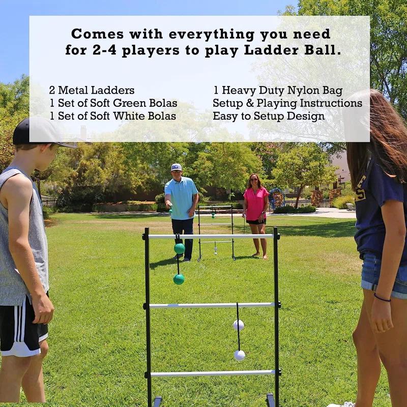 Vivere Hammocks Vivere Hammocks Ladder Golf Metal Ladder Ball with Carrying Case