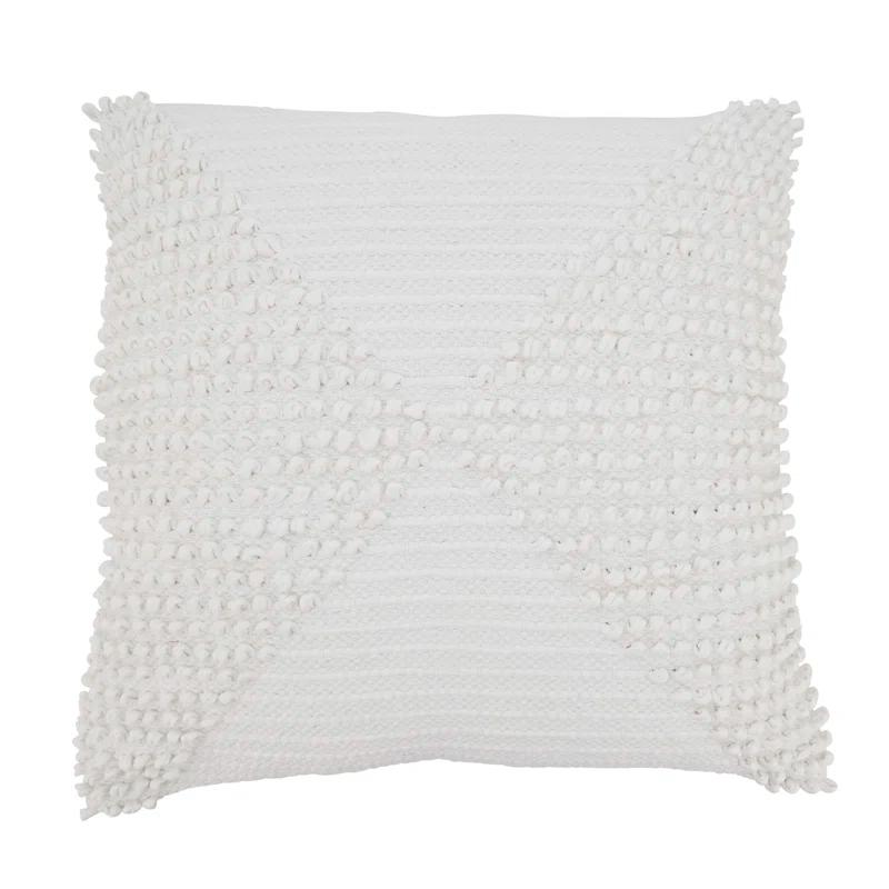 Saro Zandra Collection Cotton Throw Pillow