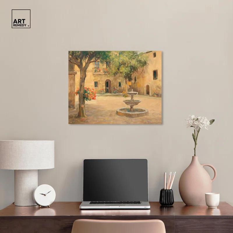 Art Remedy Historic Oasis Canvas Vintage Art Prints by Art Remedy