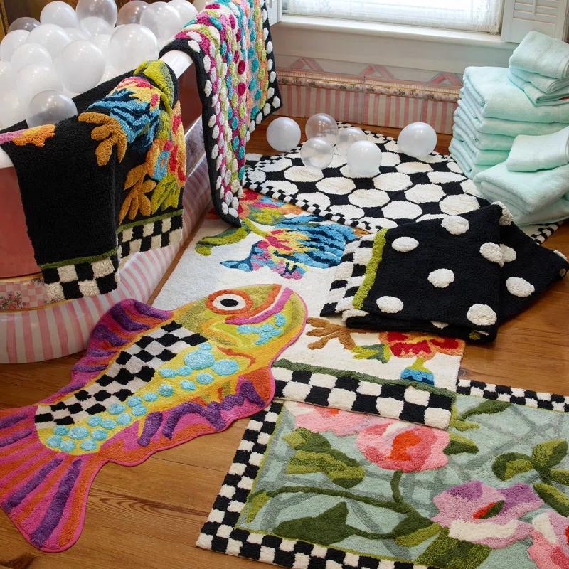 MacKenzie-Childs Flower Market Standard Bath Rug