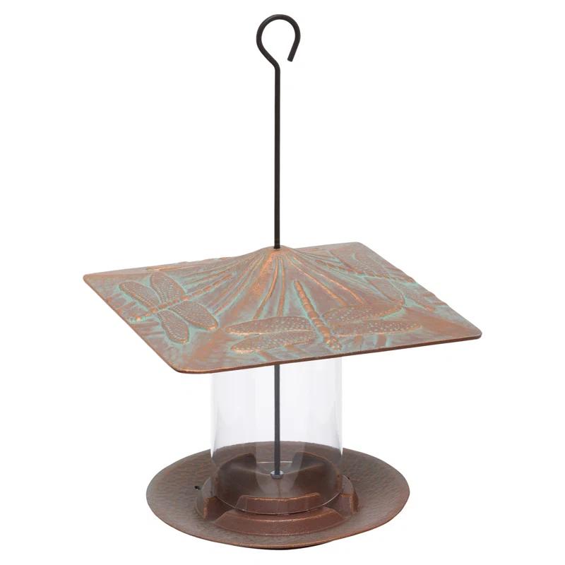 Whitehall Products Dragonfly Tube Bird Feeder