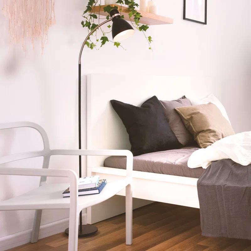 Brightech Avery 62.5 in. Modern LED Standing Floor Lamp with Metal Cone Shade and 3-Way Dimming Light