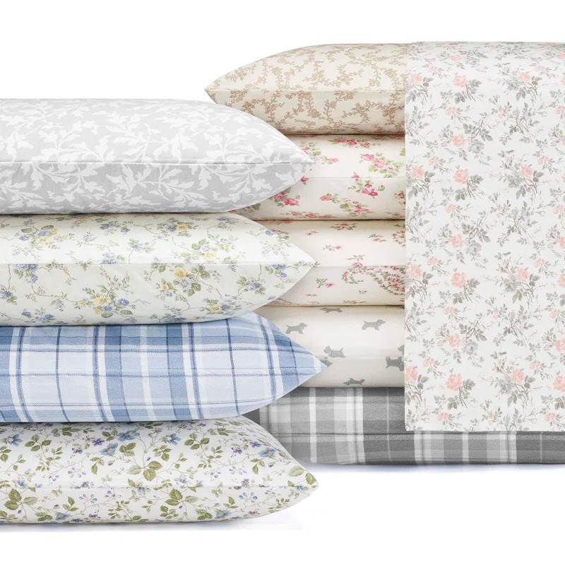 Laura Ashley Laura Ashley Cotton Flannel Cozy Sheet Sets