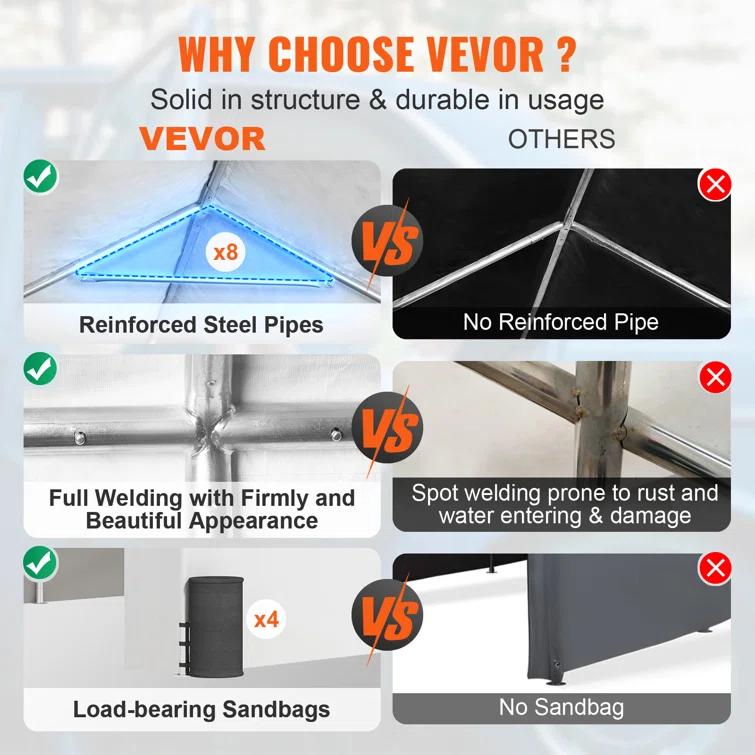 VEVOR Steel Carport