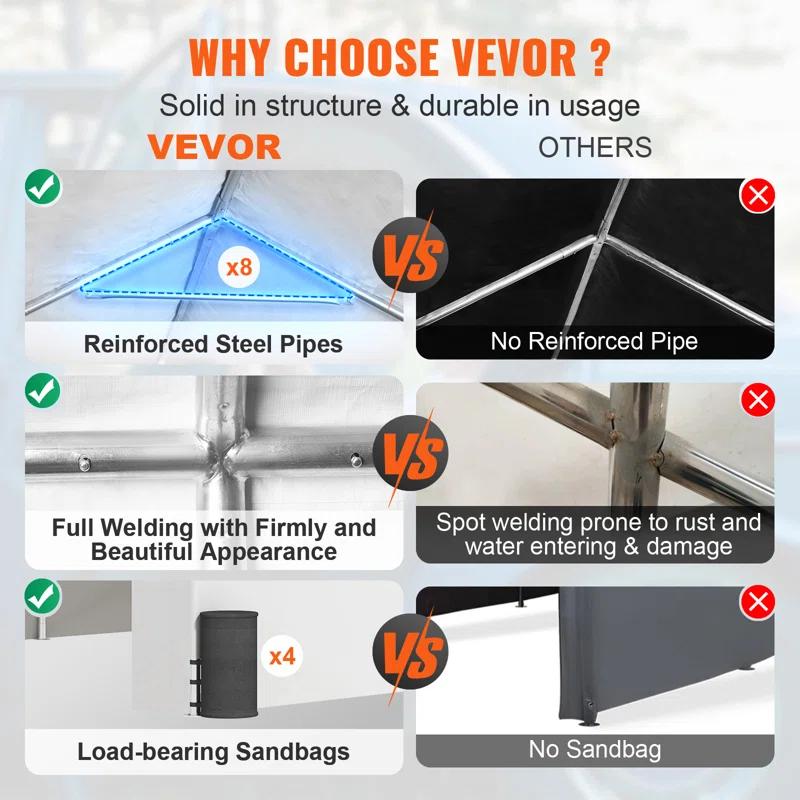 VEVOR Steel Carport