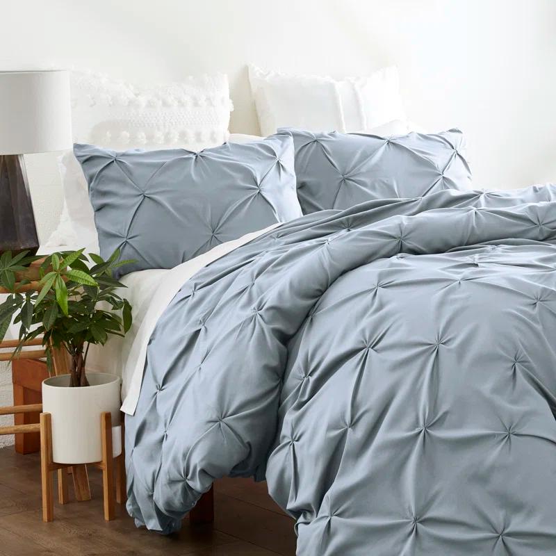 Becky Cameron Pinch Pleat Textured Duvet Cover Set