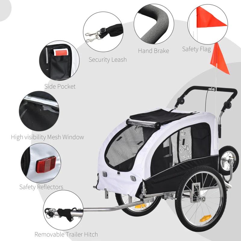 Aosom Foldable Pet Jogger Stroller