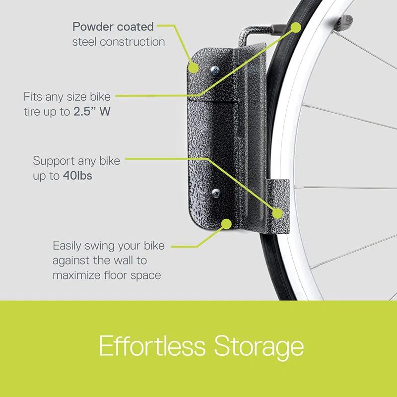 Single Bike Hinge Wall Mount Rack