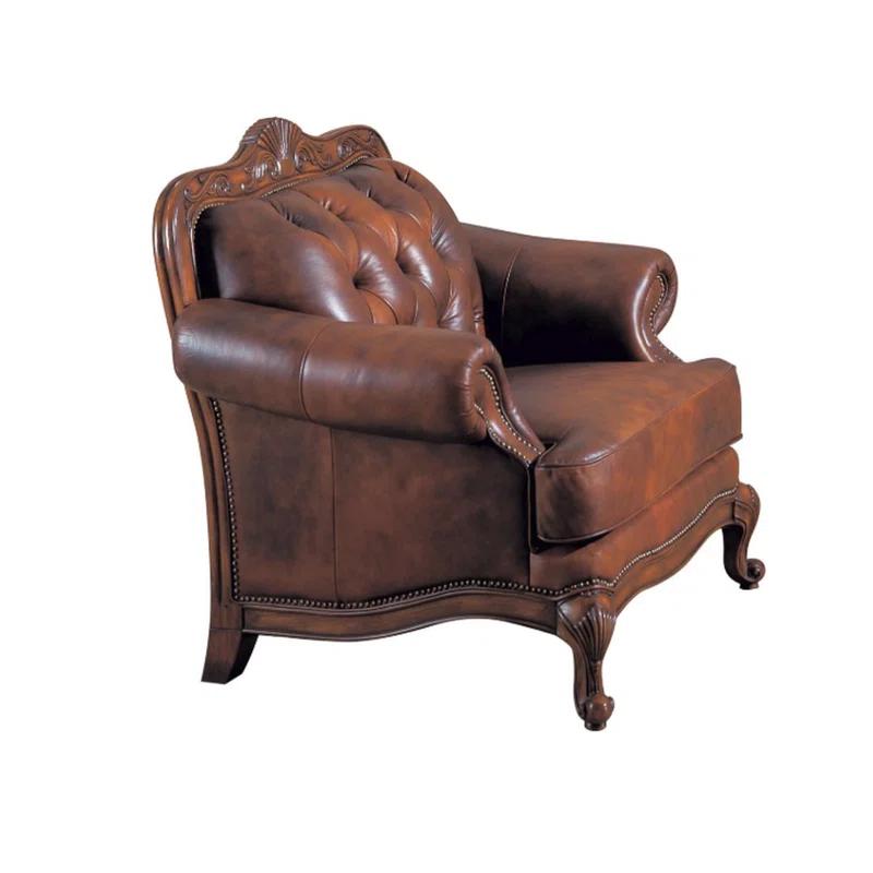 Andrew Home Studio Daosta Leather Armchair