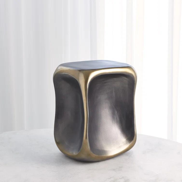 Global Views Formation Accent Table-Black/Gold-Sm