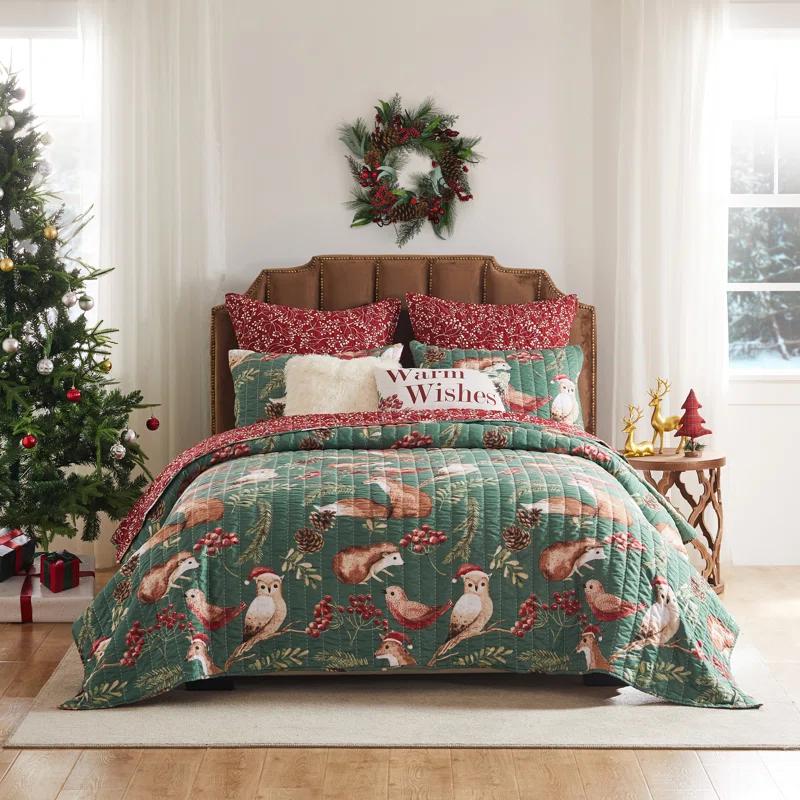 Barefoot Bungalow Willow Reversible Quilt Set