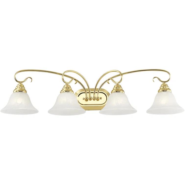 Livex Lighting Coronado 4 - Light Vanity in  Polished Brass