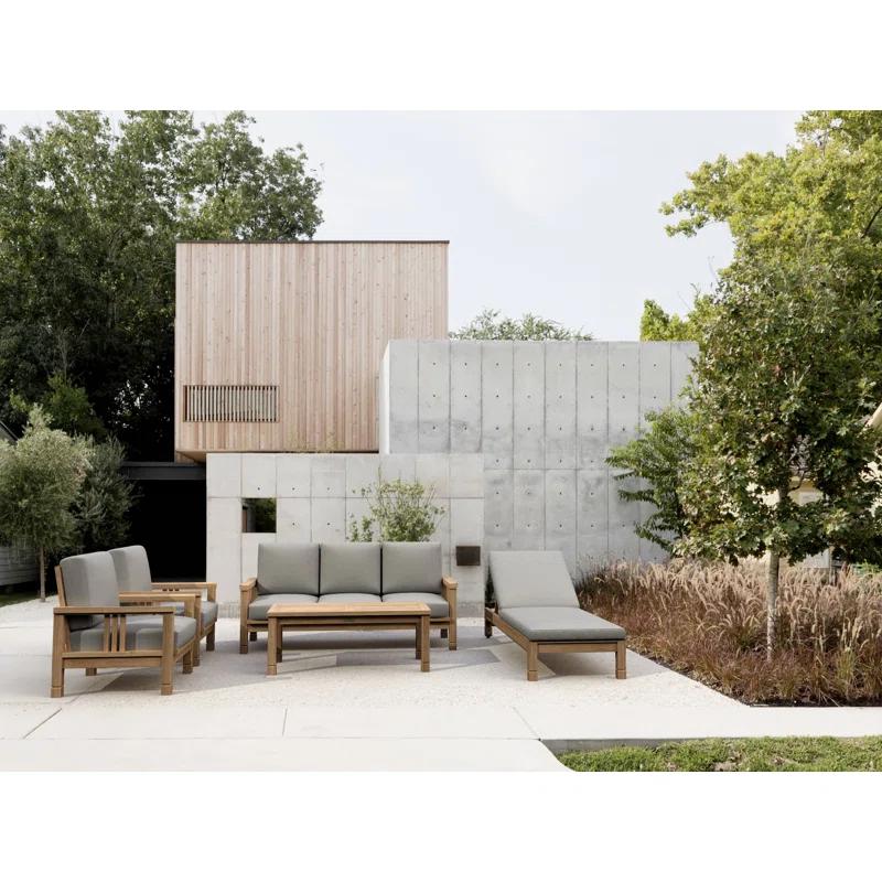 Anderson Teak South Bay Teak 6;6 - Person Patio Conversation Sets with Sunbrella® Cushions