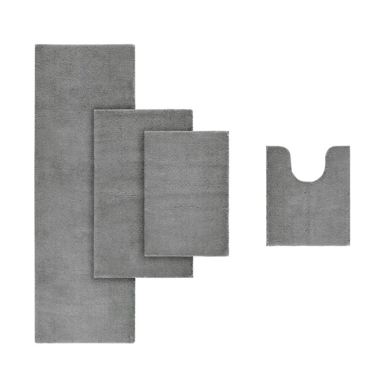 Madison Park Signature Marshmallow Quick Dry Bath Rug with Non-Slip Backing