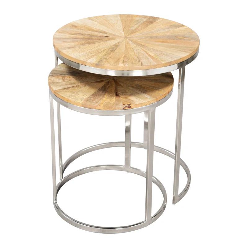 Zuo Hospitality Solid Wood Nesting Coffee Table