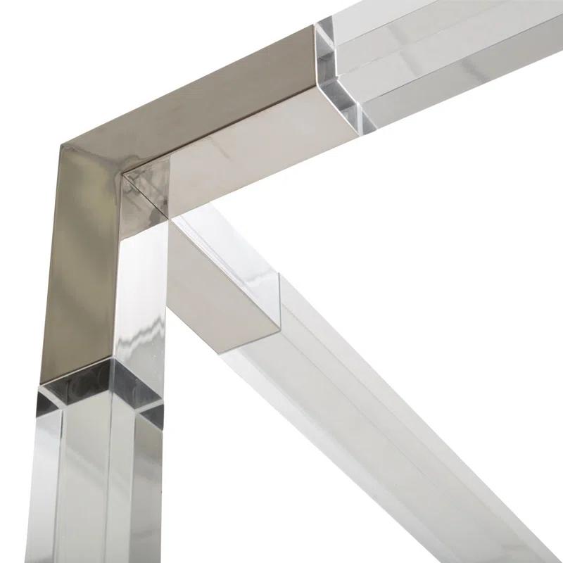 Michael Amini State St. Canopy Bed - Satin White