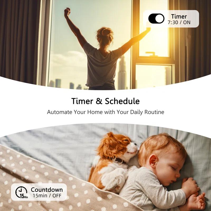 CARRO Carro Home Smart Switch, Fan Speed Control And Light On/off Switch Works With Amazon Alexa, Google Home, And Siri Shortcut, Universal Wifi Fan & Light Controller.