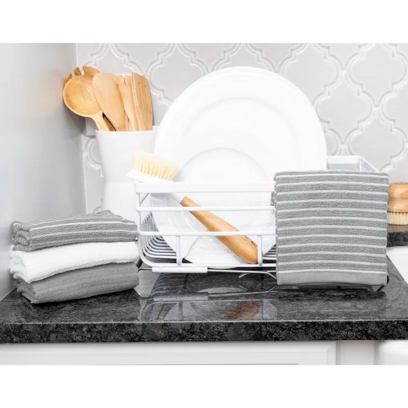 RITZ Cotton Stripe Tea Towel Kitchen Towel (Set of 4)