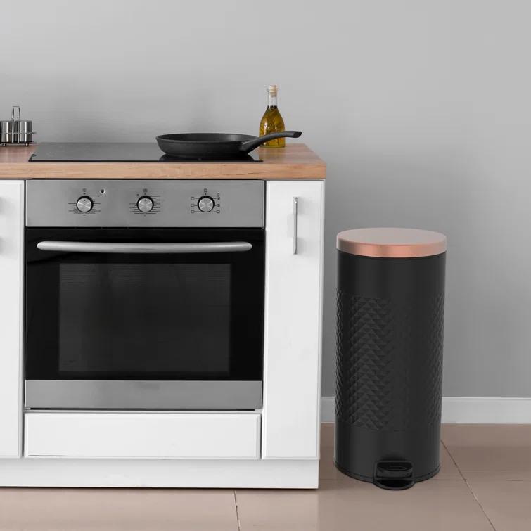 Innovaze Metal Step On Kitchen Trash Can - 8 Gallons