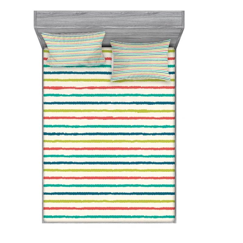 Ambesonne Microfiber Abstract Sheet Set