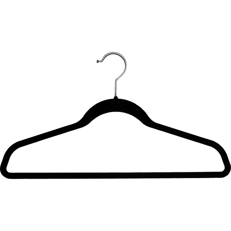 Rebrilliant Plastic Standard Hanger for Suit/Coat (Set of 100)