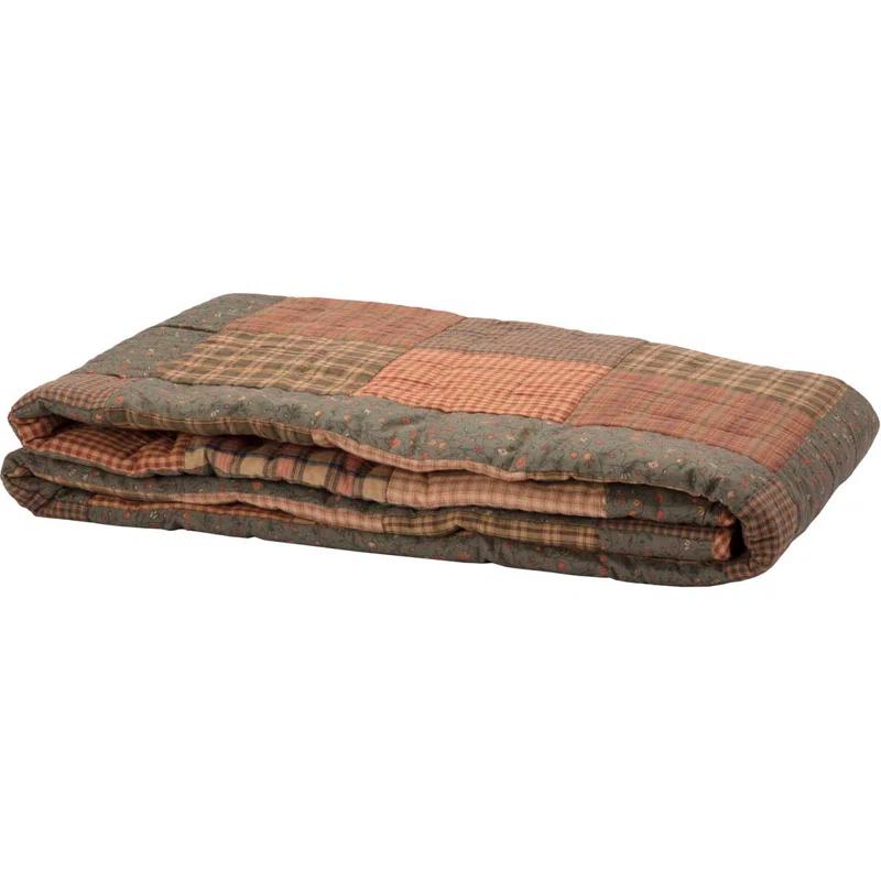 VHC Brands Crosswoods Farmhouse / Country Cotton Patchwork Quilt