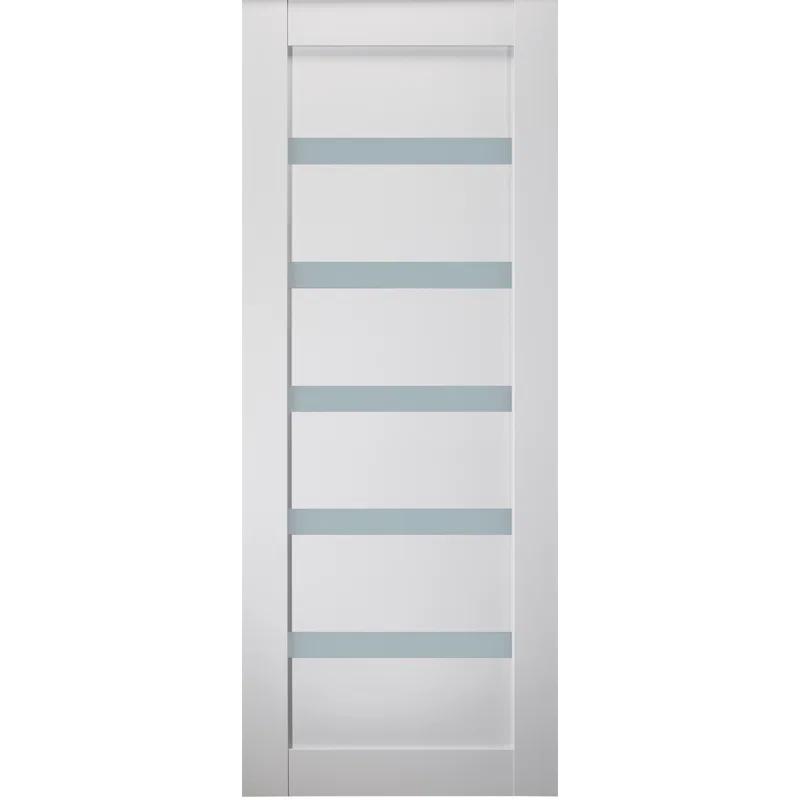 Belldinni Leora Paneled Manufactured Wood and Glass Standard Door Slab