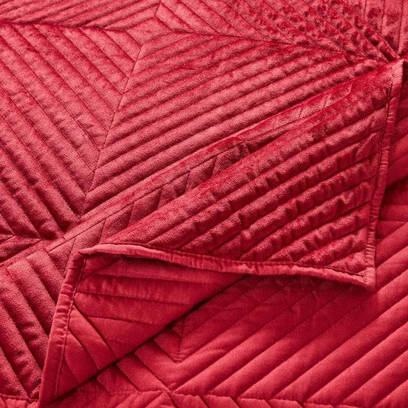 Riviera Velvet Quilted Throw