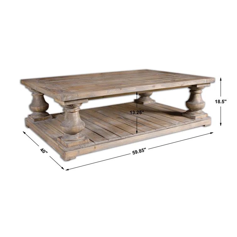 Stan Solid Wood Coffee Table