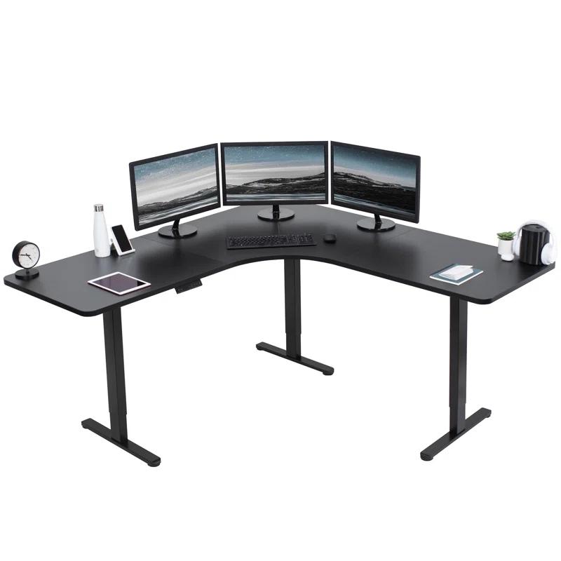 Vivo VIVO Electric 71" x 71" Curved Corner Stand Up Desk (E3CB2 Series)