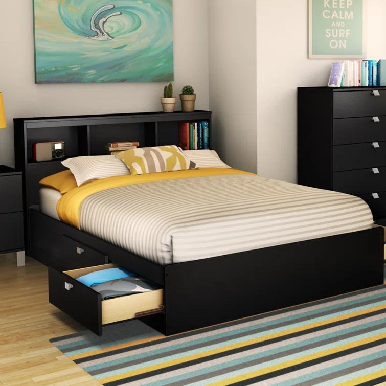 South Shore Spark Twin Drawers Sleigh Bed