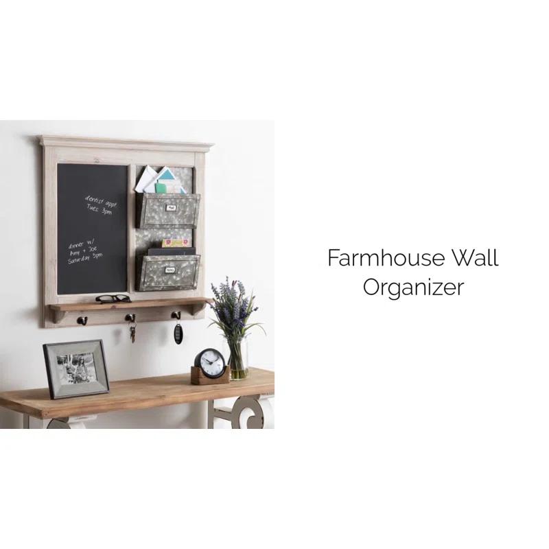 Solid Wood Wall Organizer