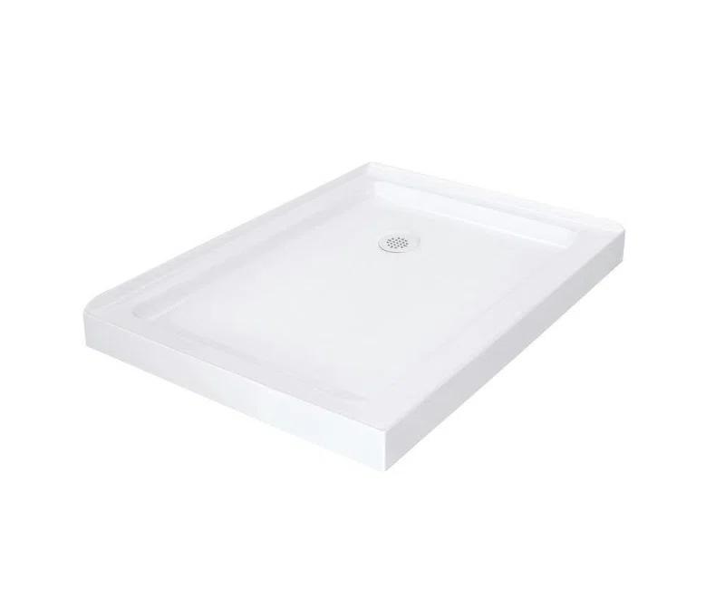 Moselle 60" W x 35" D x 77.5" H Frameless Rectangle Sliding Shower Enclosure with Base Included